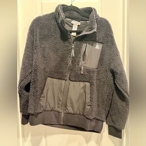 Reebok soft fleece black full zip jacket